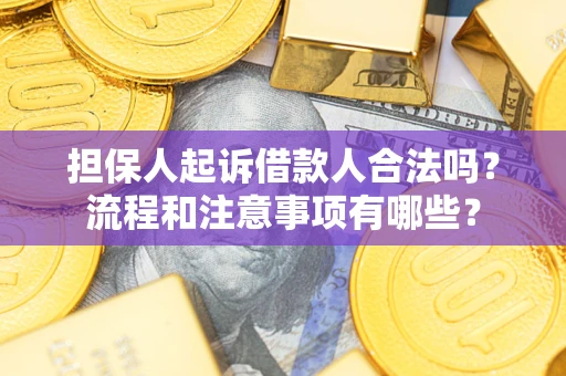 北京担保人起诉借款人合法吗？流程和注意事项有哪些？