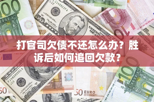 北京打官司欠债不还怎么办？胜诉后如何追回欠款？