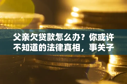 北京父亲欠贷款怎么办？你或许不知道的法律真相，事关子女未来