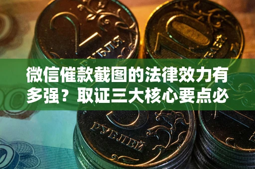 北京微信催款截图的法律效力有多强？取证三大核心要点必须知道！