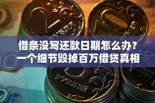 北京借条没写还款日期怎么办？一个细节毁掉百万借贷真相