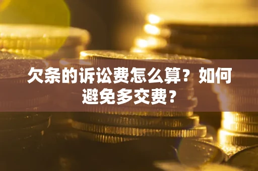 北京欠条的诉讼费怎么算？如何避免多交费？