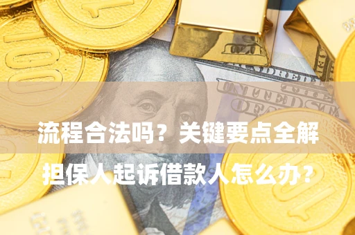 北京

担保人起诉借款人怎么办？流程合法吗？关键要点全解析