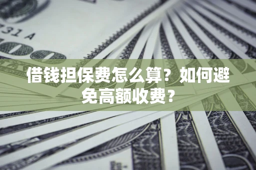 北京借钱担保费怎么算？如何避免高额收费？