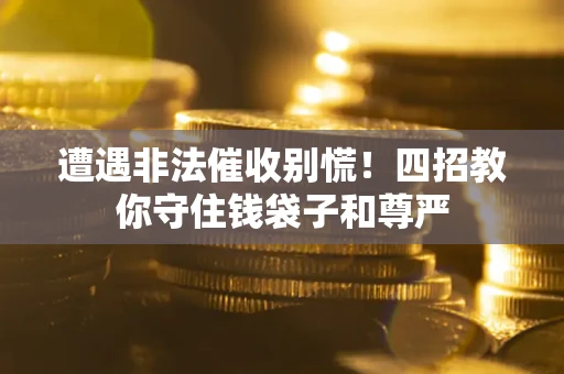 北京遭遇非法催收别慌！四招教你守住钱袋子和尊严