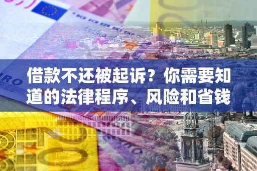 北京借款不还被起诉？你需要知道的法律程序、风险和省钱技巧