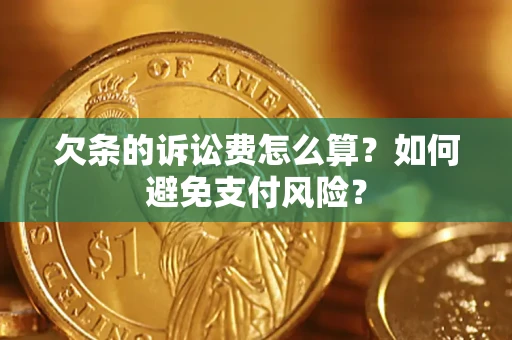 北京欠条的诉讼费怎么算？如何避免支付风险？
